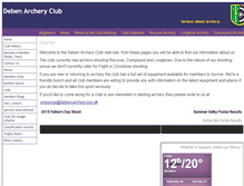 Tablet Screenshot of deben-archery.org.uk